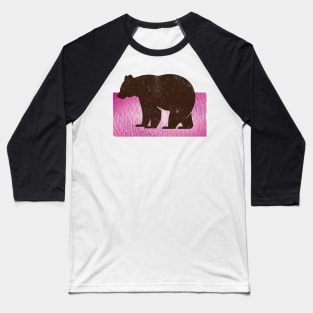 Bear on background Baseball T-Shirt